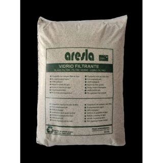 SACO VIDRIO FILTRANTE 25KG GRADO 1 FINO ARESLA