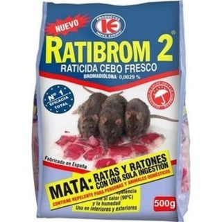 RATICIDA RATIBROM-2 500GR(CEBO FRESCO)USO DOMESTIC