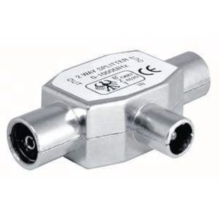 CONVERTIDOR TV «T» 1M/2H 9,5MM METALICO