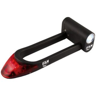 ANTIROBO BICI CON LINTERNA DELATERA Y TRASERA