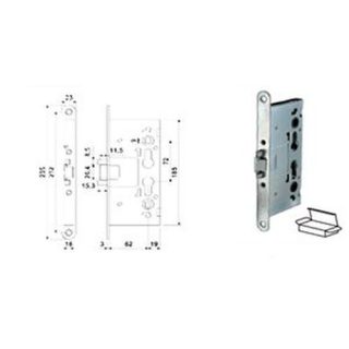 CERRADURA CORTAFUEGO P/PUERTA DE PASO