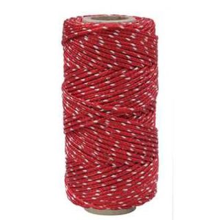 ROLLO CORDON POLIEST.1,5MM 50MT. ROJO FANTASIA PE