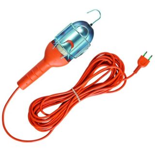 LAMPARA TALLER 10MTS. METALICO NARANJA