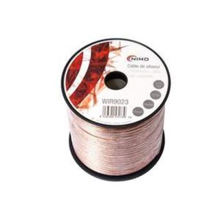 ROLLO CABLE ALTAVOZ 2X0,75 100M. TRANSPARENTE