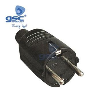 CLAVIJA GOMA 16A. NEGRA 4,8MM