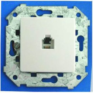 TOMA TELEFONO 6 VIAS BL. S-2000 EMPOTRAR CEESE