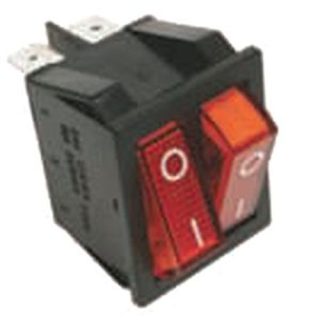 INTERRUPTOR DOBLE LUMINISO 16A 6 CONTACTOS