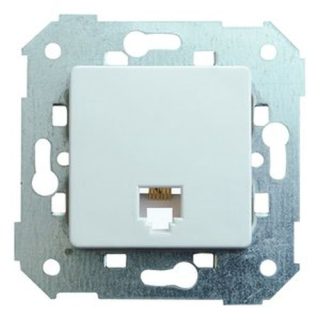 TOMA TELEFONO RJ-12 BLANCO SERIE 27