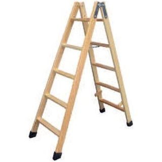 ESCALERA TIJERA MADERA 3+3 PELDAÑOS 0.90M