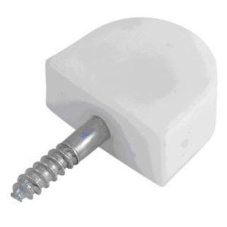 SOPORTE ESTANTE TORNILLO GRANDE BLANCO (100 UNIDADES)