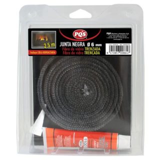 JUNTA NEGRA PUERTA 6MM FIBRA VIDRIO