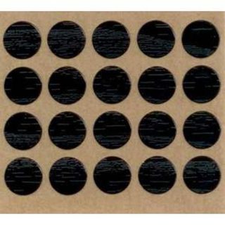 TAPON ADHESIVO NEGRO LISO (CENTENAS)