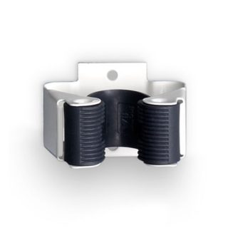 COLGADOR ESCOBAS ADHESIVO BLANCO