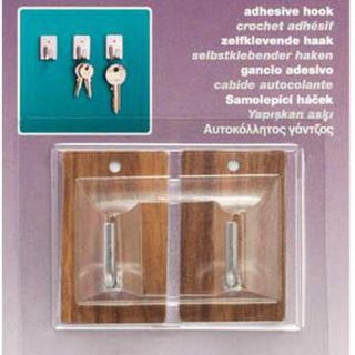 COLGADOR ADHESIVO MADERA (2UND)