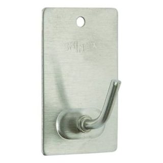 PERCHA MEDIANA ADHES. ACERO INOX.