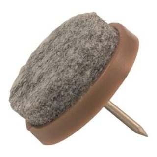 DESLIZANTE MARRON C/FIELTRO 20MM (100 UNIDADES)