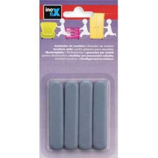 DESLIZADOR MUEBLE ADHESIVO 75X16MM GRIS (4 UDS)