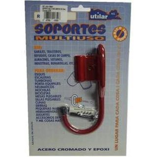 SOPORTE BICICL.PARED-TECHO 140X70X8 ROJO