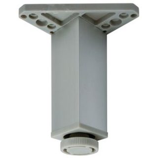 PATA CUADRADADA ALUMINIO 100X40 REGULAB.CROMO MATE