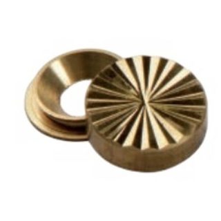 EMBELLECEDOR LAMINADO 16MM LATON (100 UNIDADES)