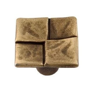 POMO 26MM CUADROS CUERO MATE