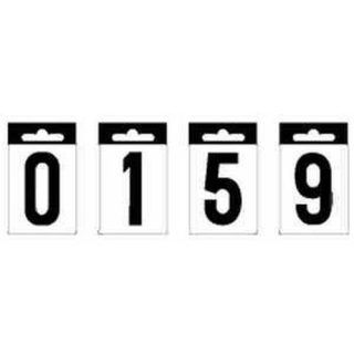 NUMERO 6 .80MM NEGRO P/CARTEL PLASTICO