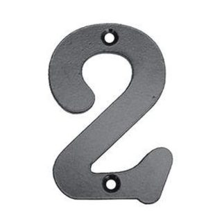 NUMERO 2 HIERRO FORJADO 100X5 MM.