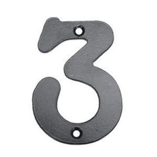 NUMERO 3 HIERRO FORJADO 100X5 MM.