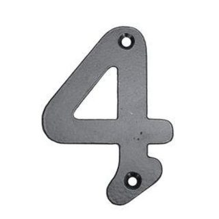 NUMERO 4 HIERRO FORJADO 100X5 MM.