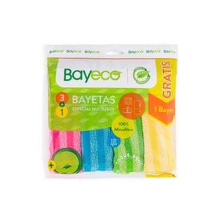 BAYETA MICROFIBRAS PACK 3+1 MULTIUSOS