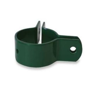 ABRAZADERA 48MM P/POSTE ESQUINA VERDE PLAST.