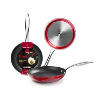 SARTEN ALUMINIO RED ROCK 22CM ANTIADH. M/ACERO