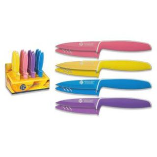 CUCHILLOS 9CM ROSA-AMARILLO-AZUL TOPCUTLERY