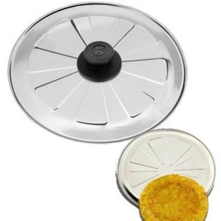 TAPA ACERO INOX. GIRATORTILLAS 30 CM