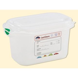 HERMETICO GASTRONORM 1/9 1 LT.TRANSP.