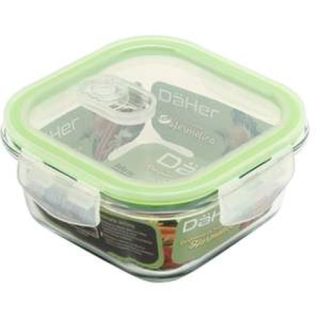 HERMETICO CUADRADO CRISTAL 500ML C/VALVULA ACTIVA