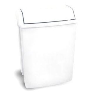 PAPELERA TAPA BASCULANTE 49LTS. BLANCA