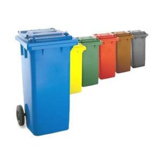 CONTENEDOR 120 LTRS C/RUEDA AZUL  (IMPORTACION)