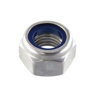 TUERCA HEXAG AUTOBLOCANTE ZINCADA M 20 DIN985 C100 (100 UNIDADES)