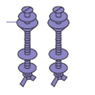 JGO. TORNILLOS RM.6X80 STANDAR INOX