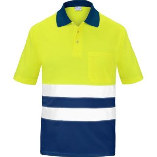 POLO BICOLOR M/CORTA T-XXL ALTA VISIBILIDAD