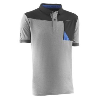 POLO M.CORTA T-M GRIS/NEGRO «KASUAL ONIX»