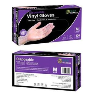 CAJA 100 UNDS.GUANTE VINILO(L) S/POLVO