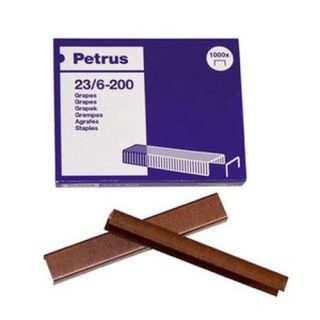 CAJA 1000 GRAPAS 23/6 COBREADAS