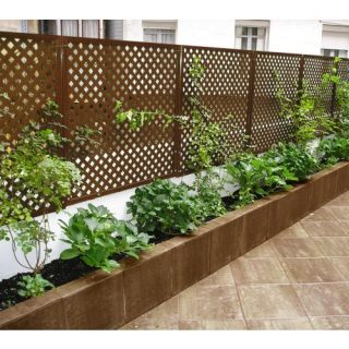 PANEL PRIVAT 1X2 MTS. OXIDO