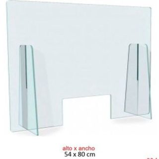 MAMPARA PROTECTORA POLIESTIRENO 54X80CM PARAVIRUS