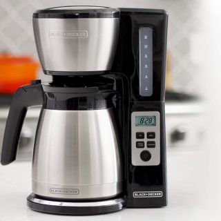 Cafetera Acero 12 Tazas Programable Black & Decker