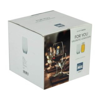 Vaso para Cerveza Vidrio C/Transparente Set x 4 For You 42