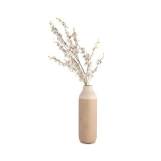 Florero Tone Alto Ceramica Beige