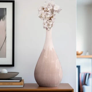 Florero Valdiva Ceramica 50Cm Beige